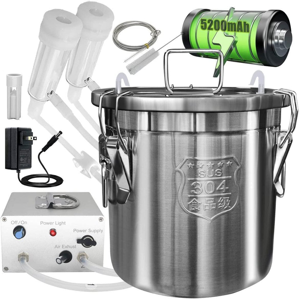 Hantop 12L Goat MilMachine (Pro) and Cow MilTeat Cup Replacement (Tube Included)
