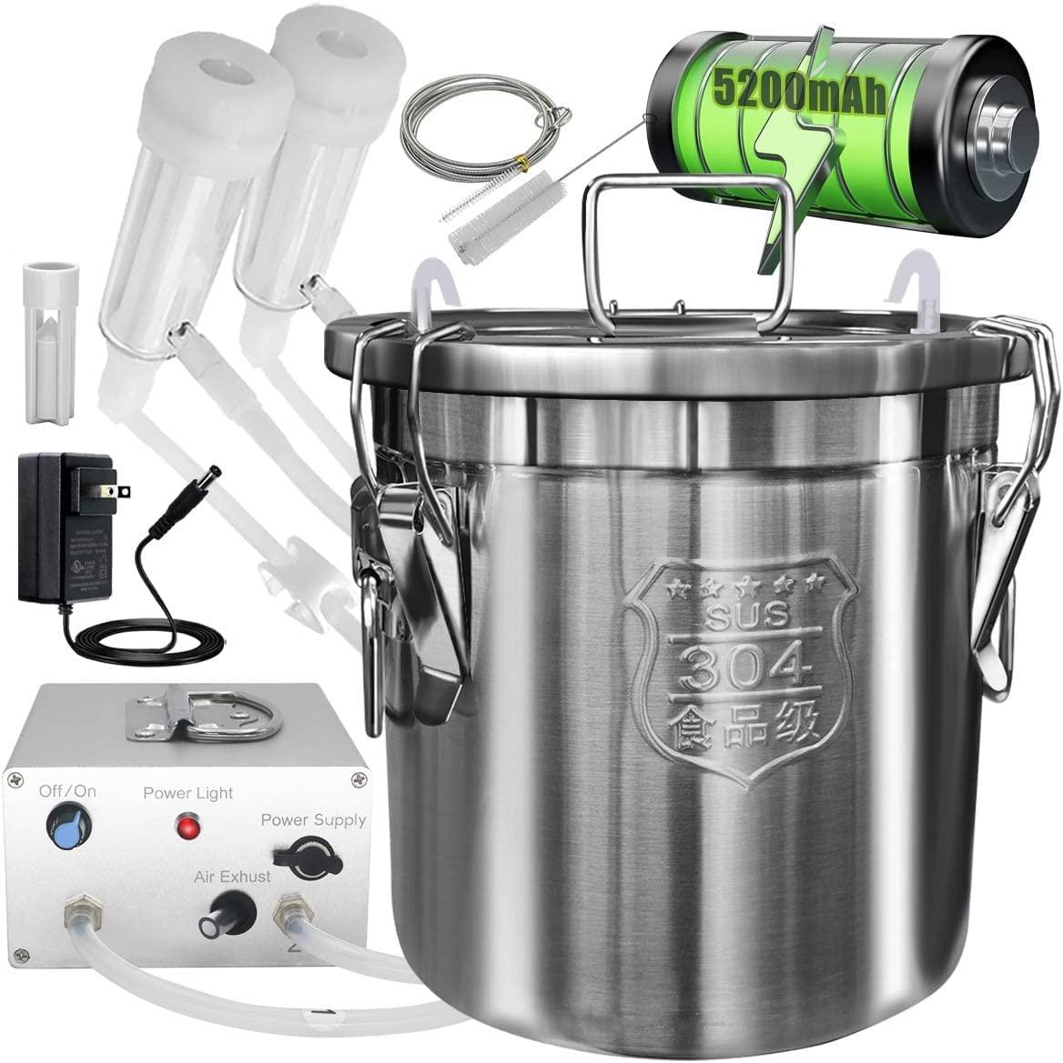 Hantop 12L Goat MilMachine (Pro) and Cow MilTeat Cup Replacement (Tube Included)