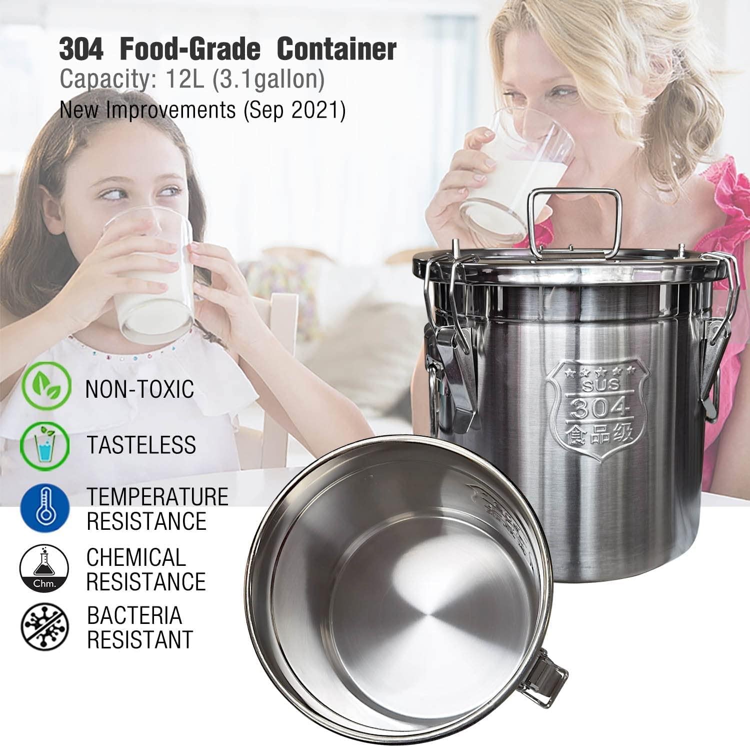 Hantop 12L Goat MilMachine (Pro) and Cow MilTeat Cup Replacement (Tube Included)