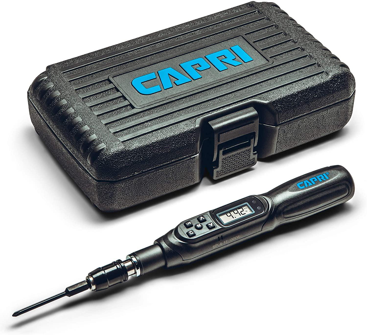 Capri Tools Digital Torque Screwdriver, Dual Direction, 0.44-4.42 in. lbs./5.0-50 cNm/0.51-5.1 kg-cm (CP26000-50)
