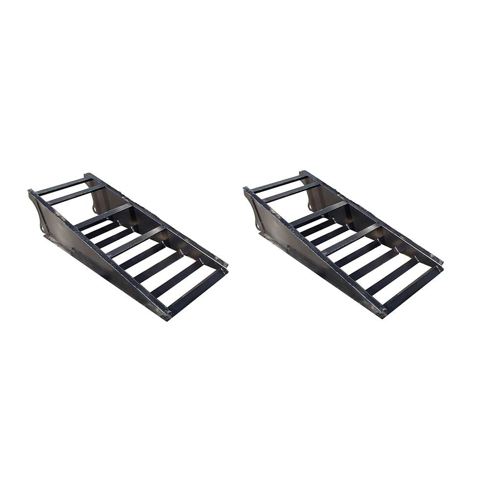 Set of (2) Equipment Trailer Ramps Car Hauler Dovetail Gooseneck Blemish (Read Description)