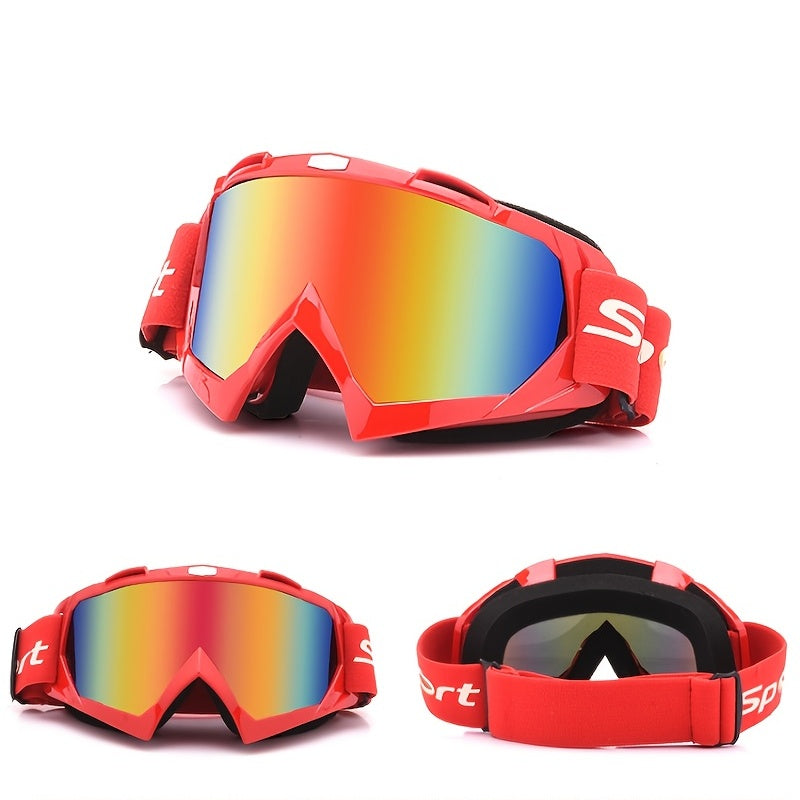 Windproof Motorcycle Glasses Sports Goggles, ATV Windbreak Sand Safety Goggles For Helmet Motorbike Motorcycles Goggles