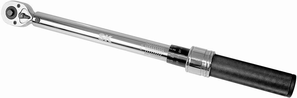 SK Hand Tool 77150 Micrometer Adjustable Torque Wrench, 1/2"/20-150 ft-lbs