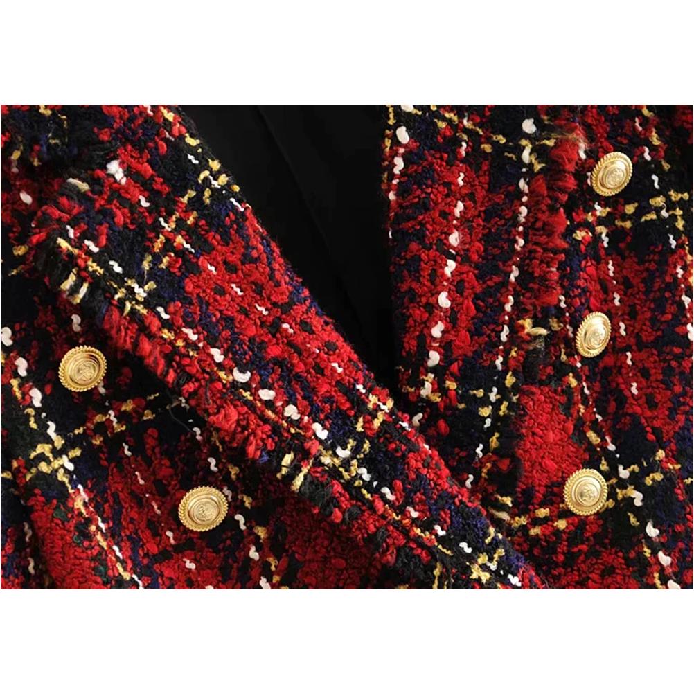 red plaid vintage jackets