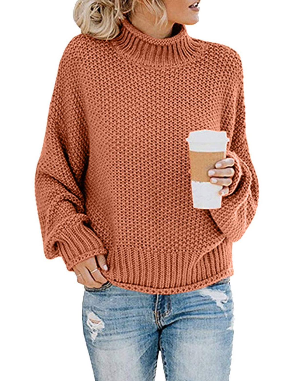 Maternity Fashion  Turtleneck multi  color sweater