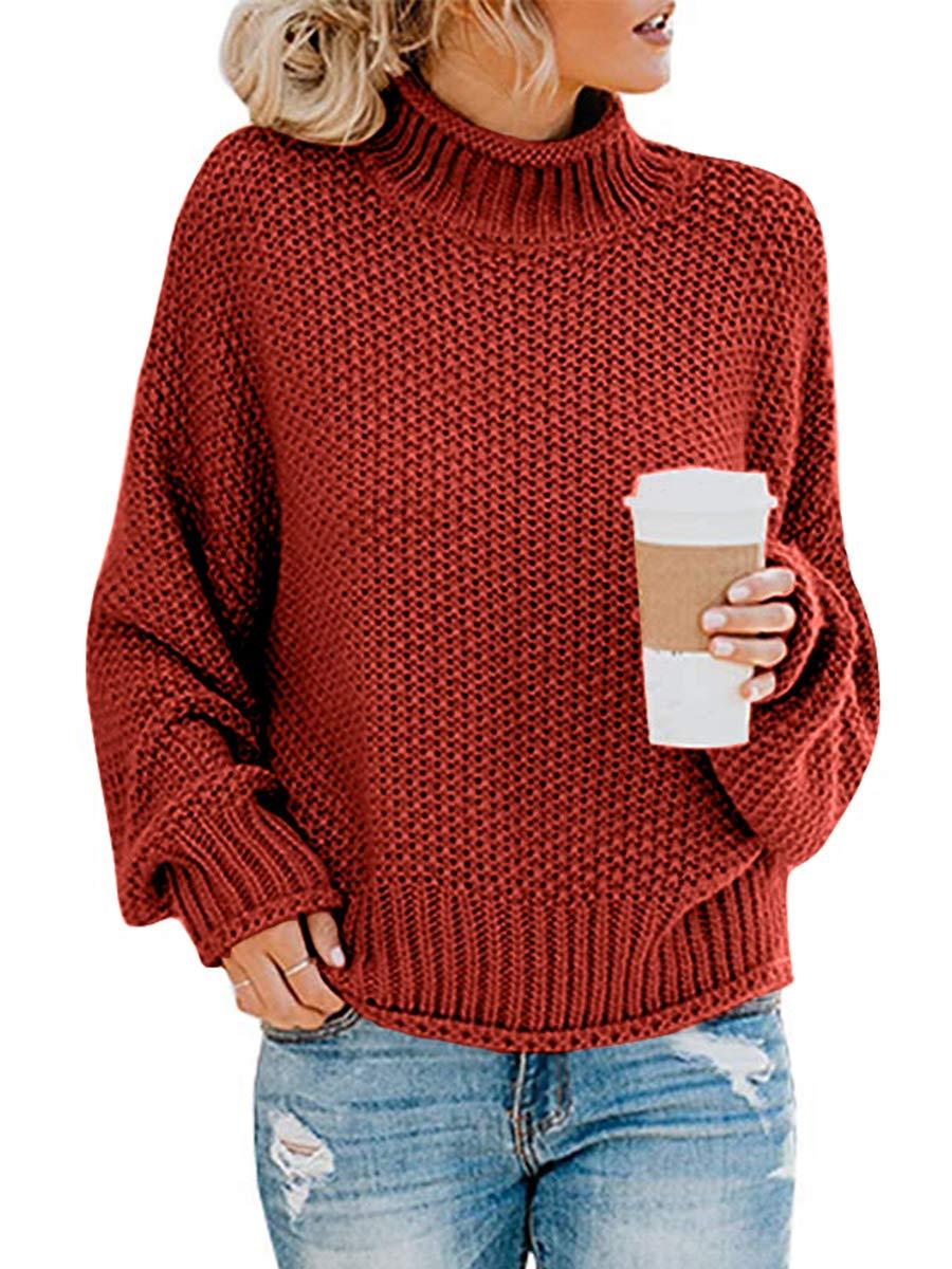 Maternity Fashion  Turtleneck multi  color sweater