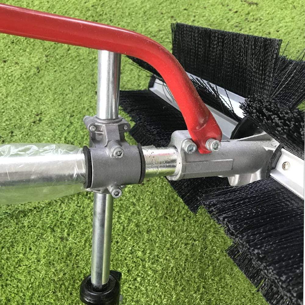 TUQI 43cc Gas 2 Stroke Powered Sweeper Broom Hand Held Concrete Cleaning Driveway Walk Behind