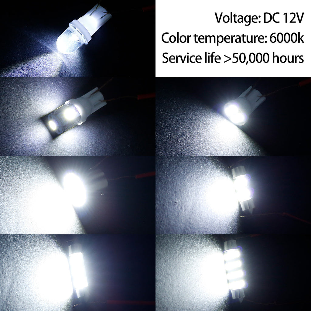 42PCS Xenon White SMD LED Bulb - 6000K Interior Light Bulbs for Cars, RVs &amp; Trunks - T10 Reading Light