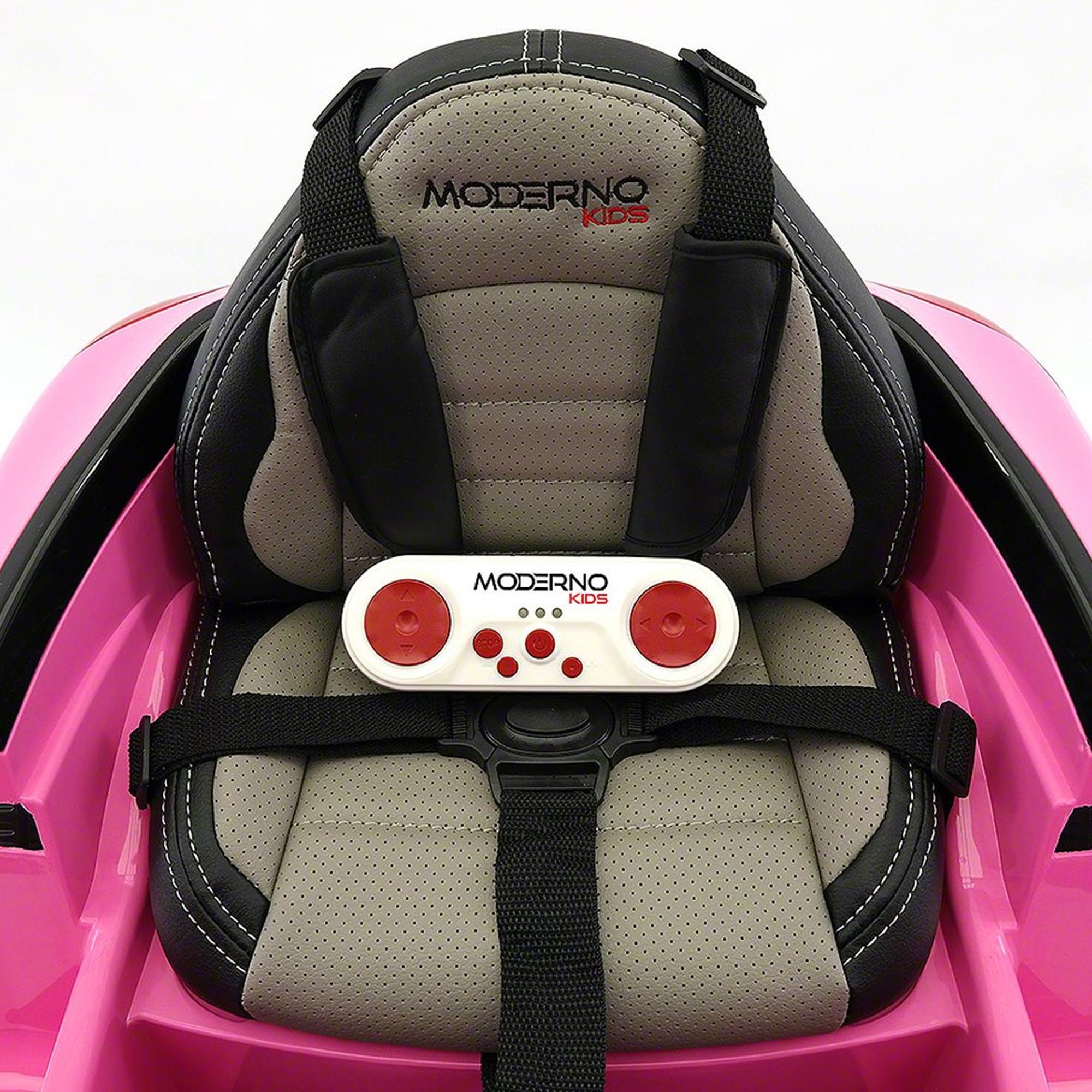 2023 Girl's Ride On Sports Kids Car 12V Battery Powered W/ Dining Table, Leather Seat, LED Lights