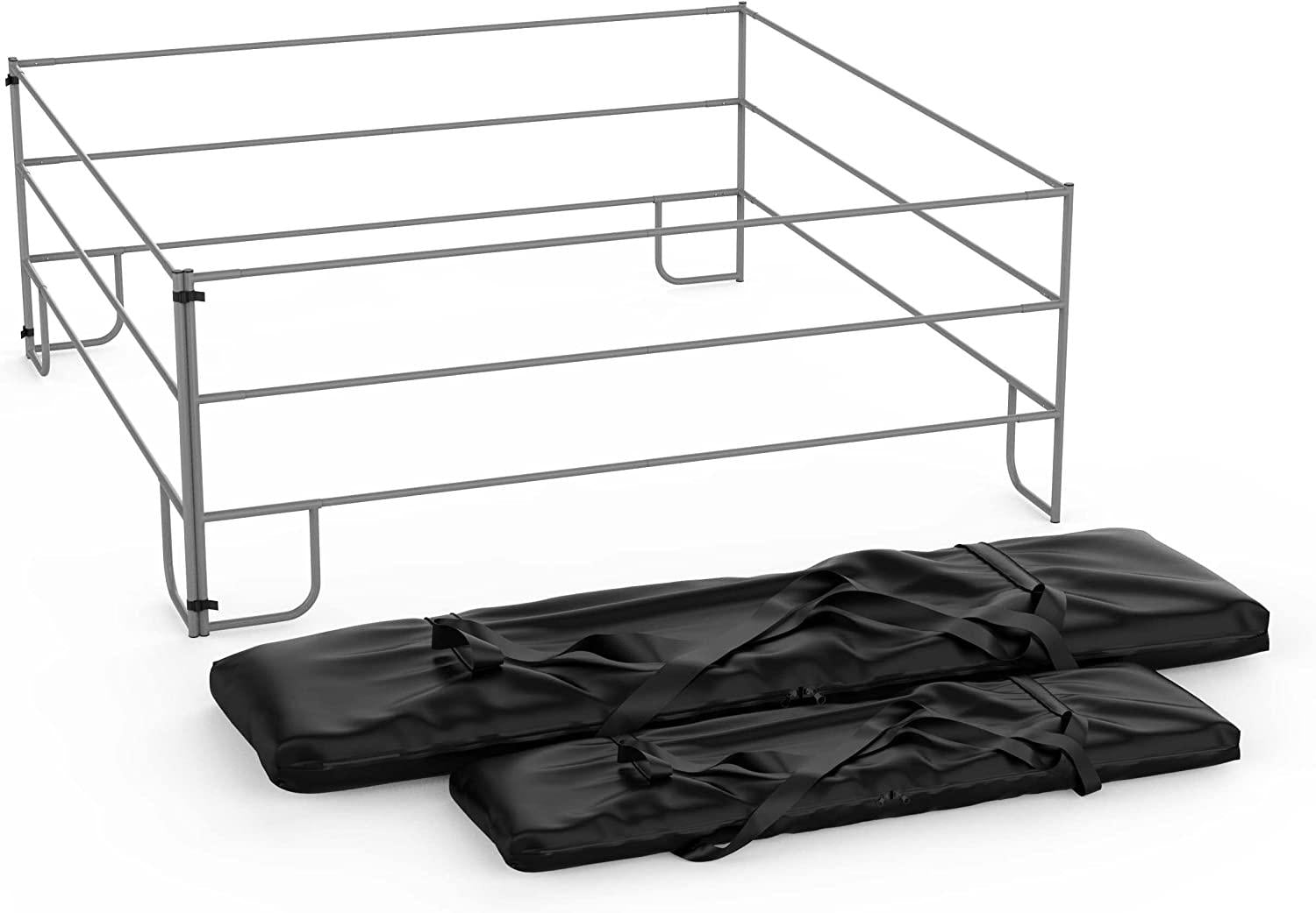 Horse Corral Travel Pen Corral 4 Panels 10 x 10 Portable Horse Pen Steel Metal Corral Panel Livestock