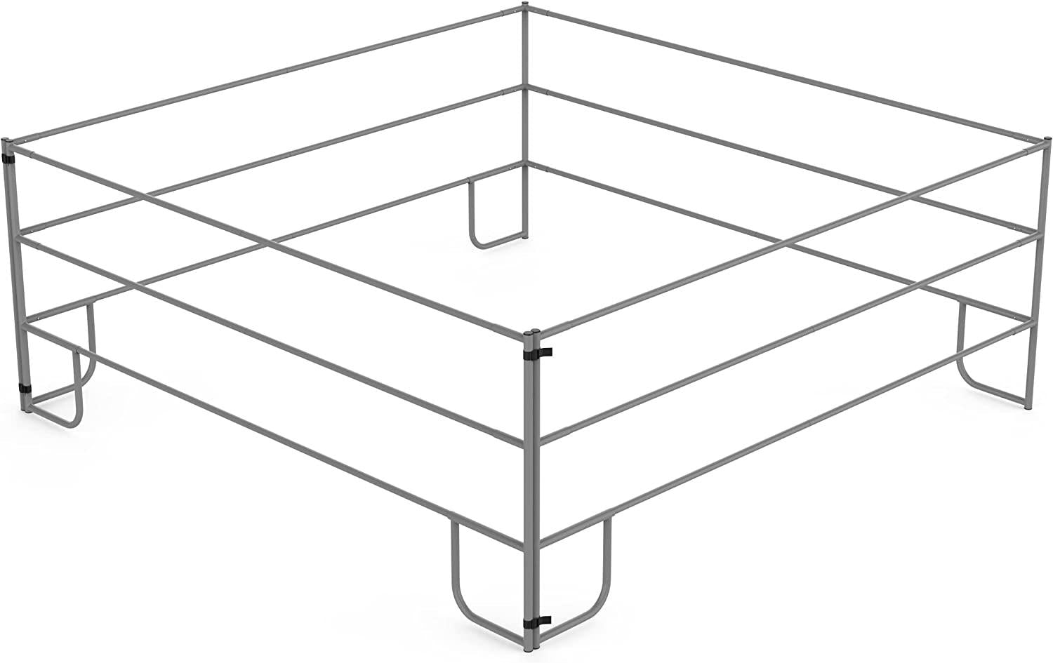 Horse Corral Travel Pen Corral 4 Panels 10 x 10 Portable Horse Pen Steel Metal Corral Panel Livestock