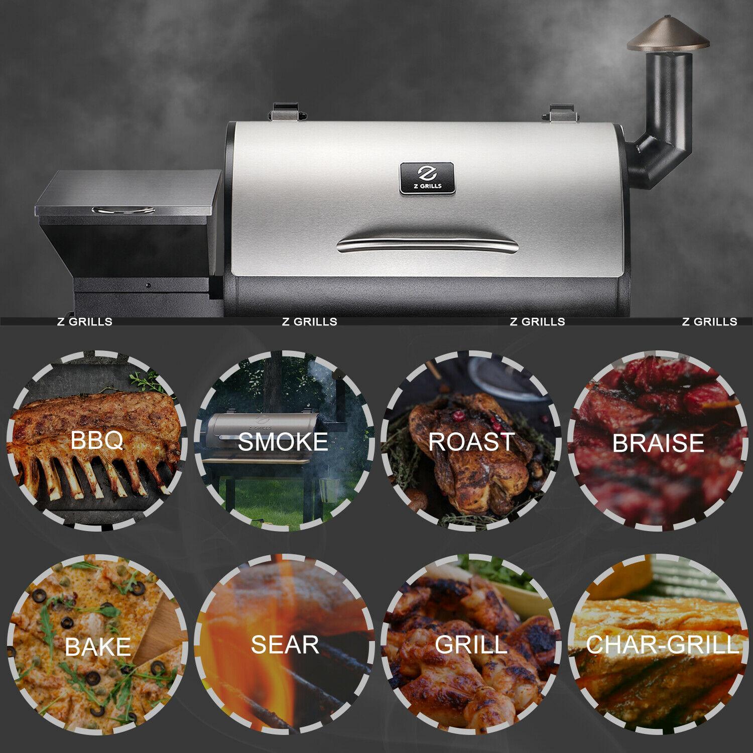 ZPG-7002E Pellet Grill BBQ Smoker Digital Control with Cover