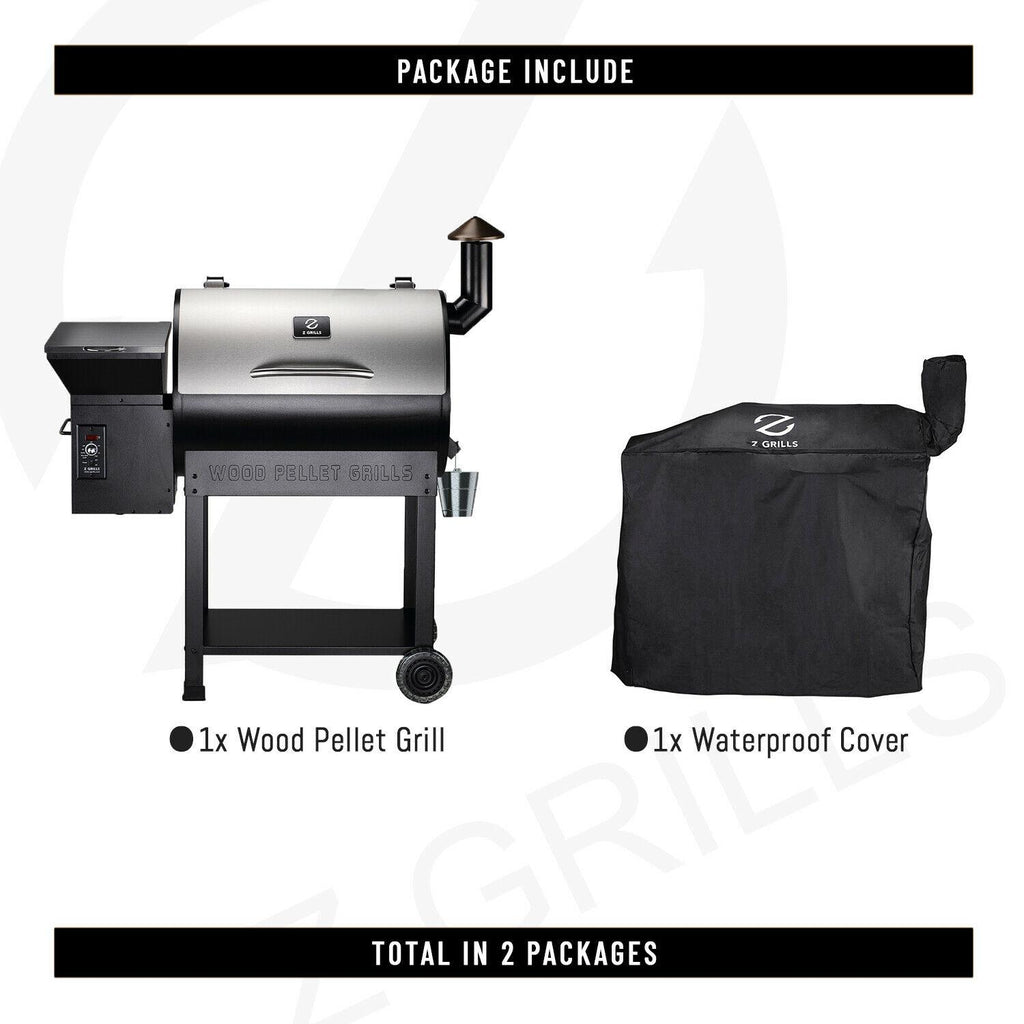 ZPG-7002E Pellet Grill BBQ Smoker Digital Control with Cover