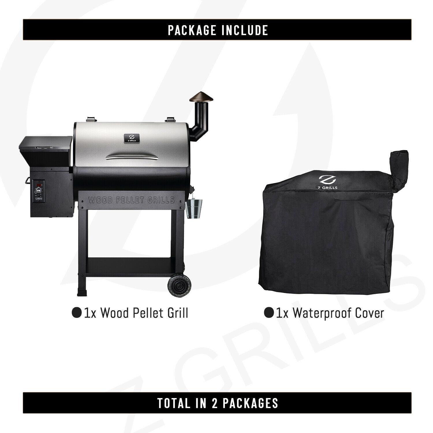 ZPG-7002E Pellet Grill BBQ Smoker Digital Control with Cover