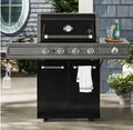patio 4-Burner Gas Grill with Porcelain Enamel Lid