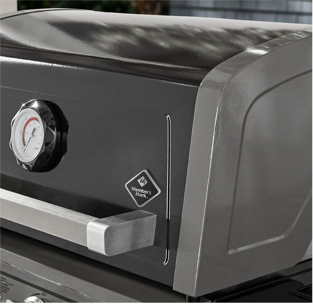 patio 4-Burner Gas Grill with Porcelain Enamel Lid