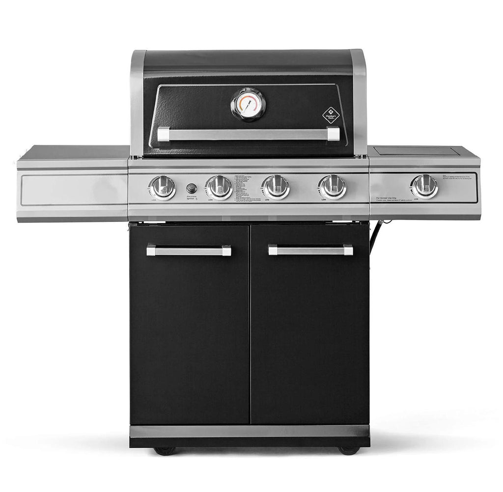 patio 4-Burner Gas Grill with Porcelain Enamel Lid