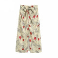 vintage bowknot midi skirt