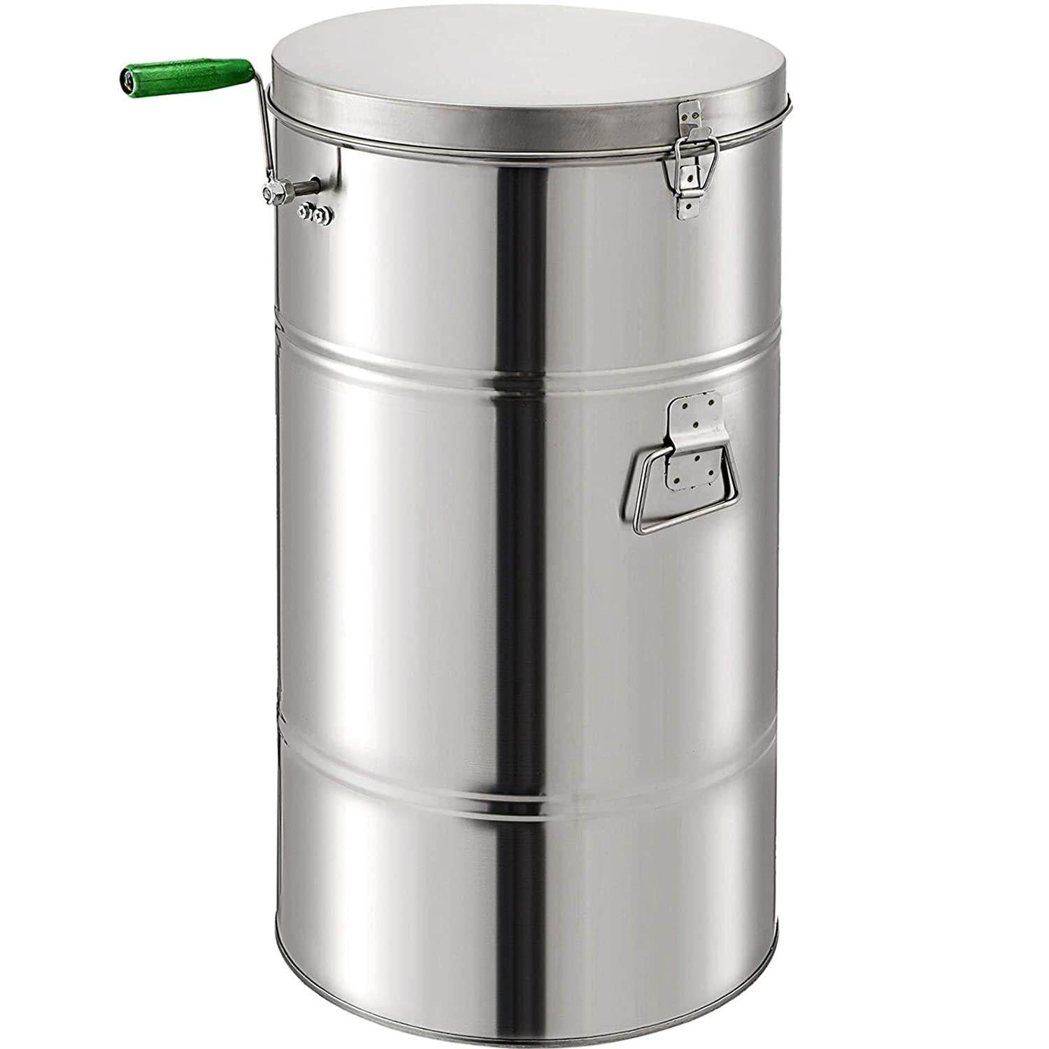 BestEquip Manual Honey Extractor 2 Frame Bee Extractor  Steel Honeycomb Spinner Crank Beekeeping Equipment