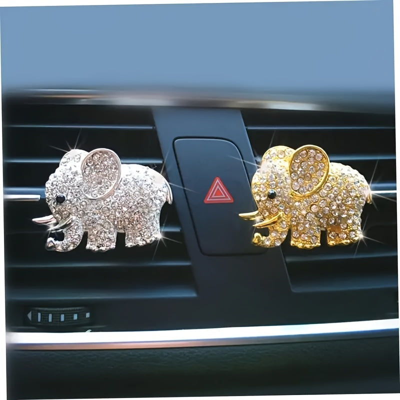 Elevate Your Car's Aroma With This Stylish Elephant Car Air Vent Perfume Clip