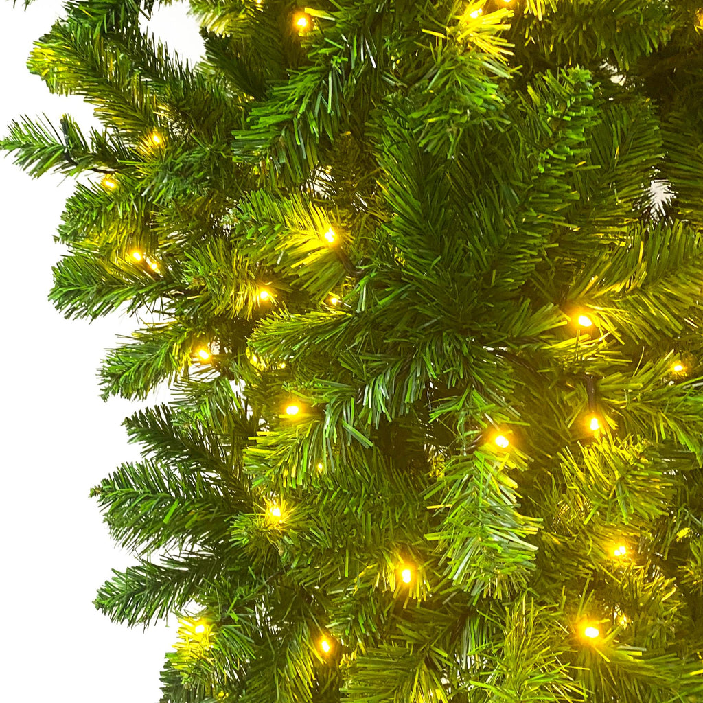 SESSLIFE 6ft Upside Down Christmas Tree, Prelit Christmas Tree with with LED Lights, 1000 Tips Artificial Christmas Tree for Indoor Outdoor Holiday Decoration, TE1727