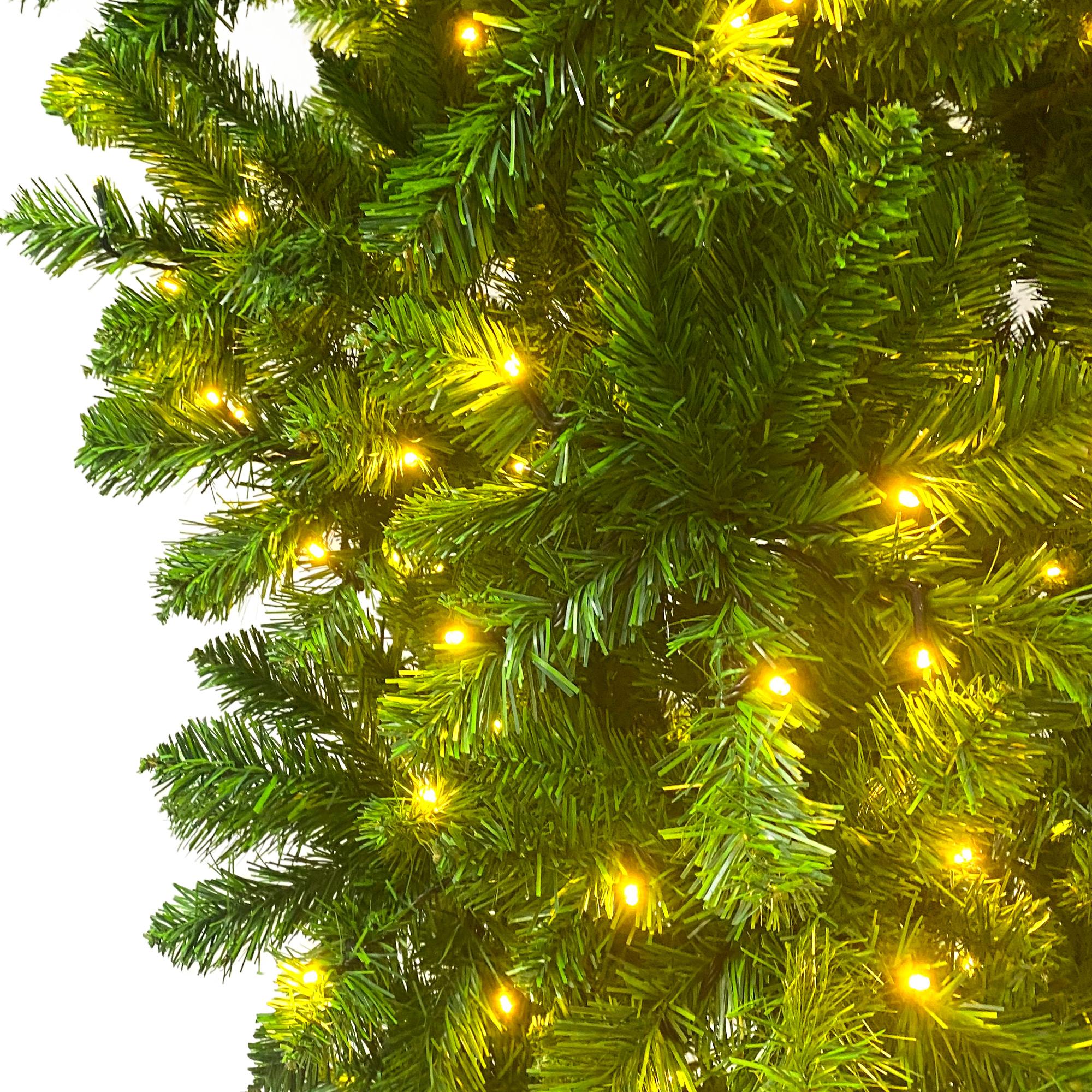 SESSLIFE 6ft Upside Down Christmas Tree, Prelit Christmas Tree with with LED Lights, 1000 Tips Artificial Christmas Tree for Indoor Outdoor Holiday Decoration, TE1727