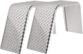 ToughGrade 2-Pack Aluminum Diamond Plate Trailer Fender | Flat Top Trailer Fender 10" X 36" X 18" | Car Hauler Trailers | Cargo Trailers | Landscape Trailers