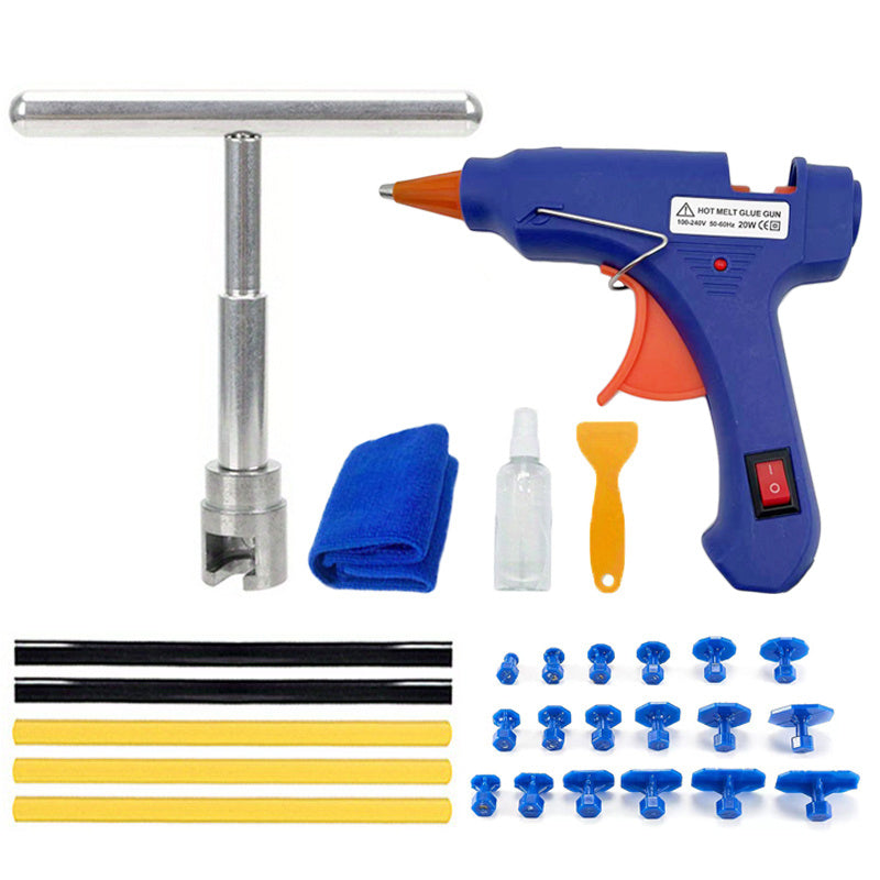 T-bar Puller Car Dent Repair Tool Kit Automotive Body Sheet Metal Paintless Suction Cup Mechanical Workshop Tools Set For Car