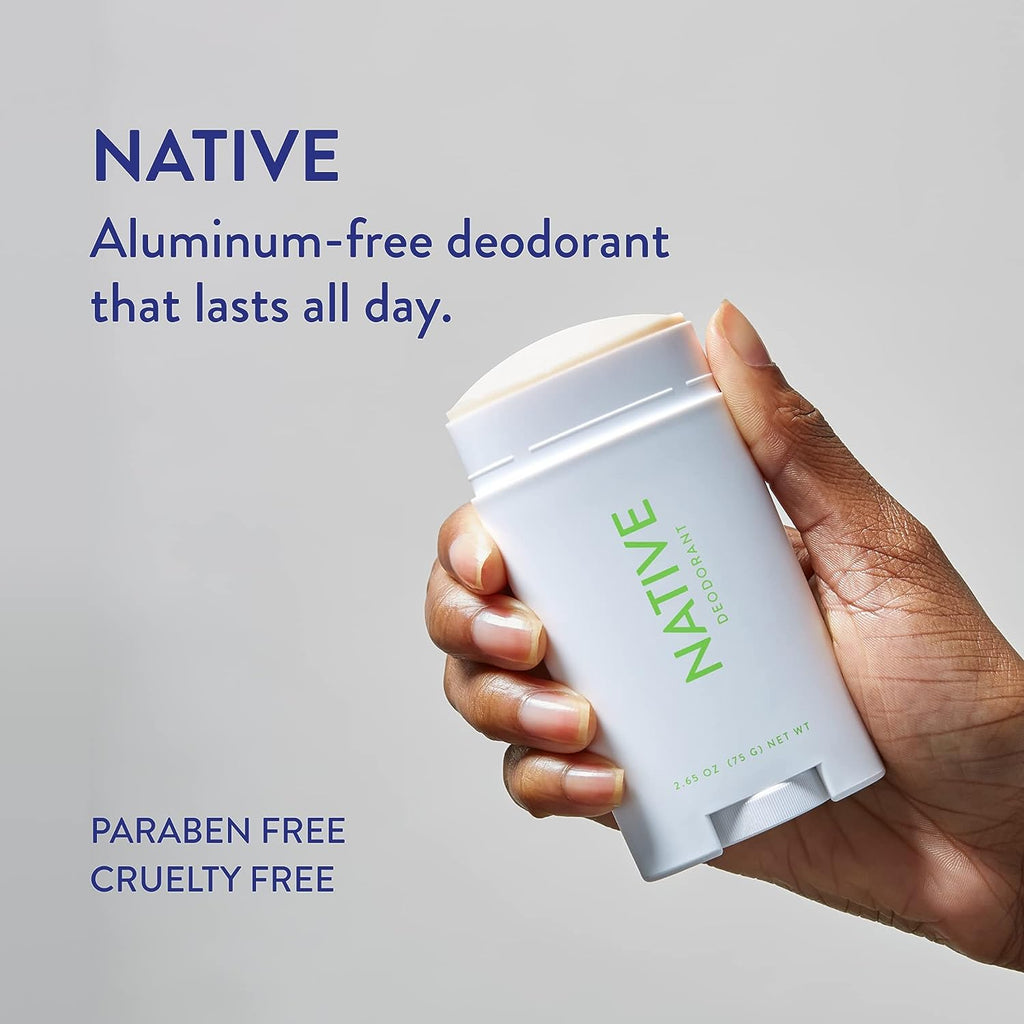 Native Deodorant | Natural Deodorant for Women and Men, Aluminum Free with Baking Soda, Probiotics, Coconut Oil and Shea Butter | Cucumber &amp; Mint