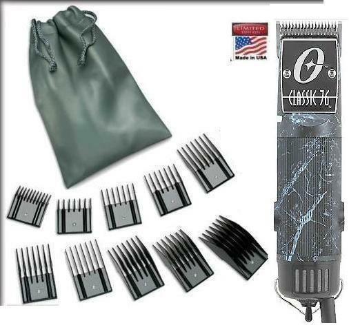 Oster Classic 76 White Marble Limited Edition Hair Clipper + 10 PC Combs