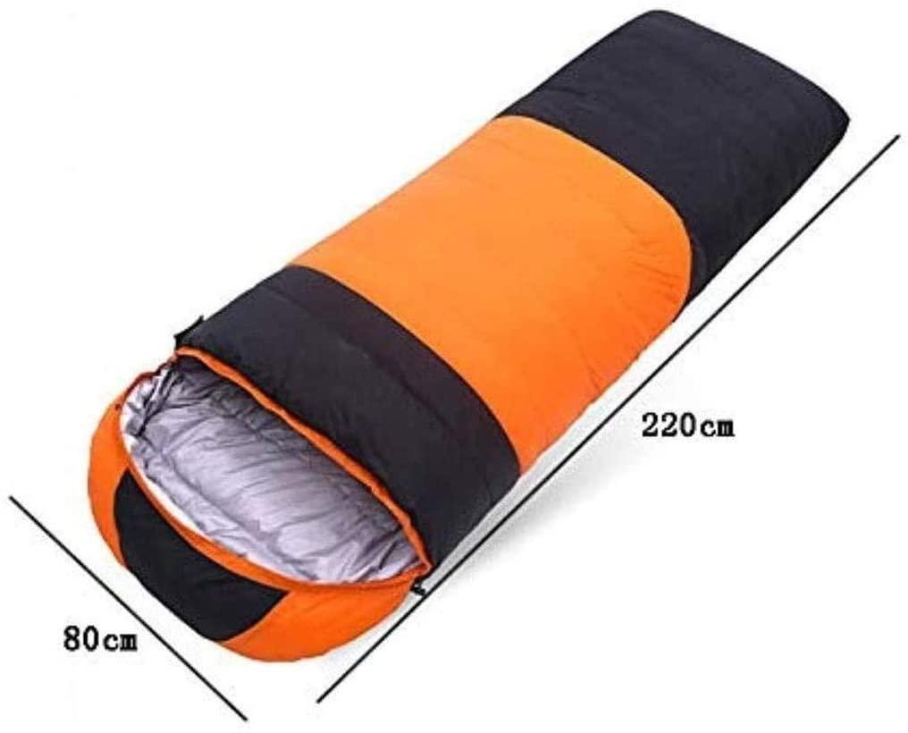 FSGHJJKN White Duck Down Sleeping Bags, 4 Season Warm & Cold Weather Envelope Compression Sack, Lightweight & Portable BackpacSleeping Bag for Outdoor Camping, Hiking, Traveling