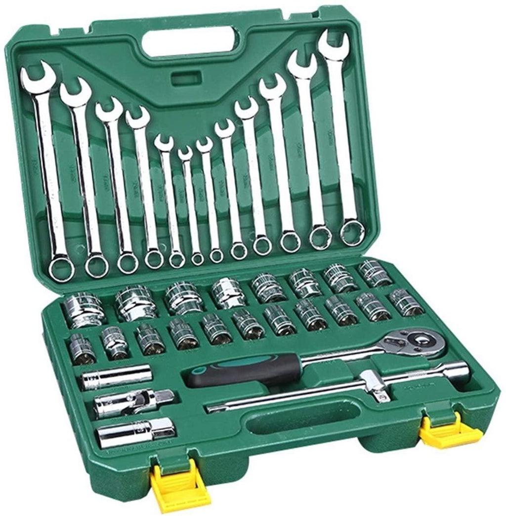 kengbi Exquisite WorkmanLong Service Life 37-pcs Tool Set Hand Tools for Car Repair Ratchet Spanner Wrench Socket Set Professional Car Repair Tool Kits