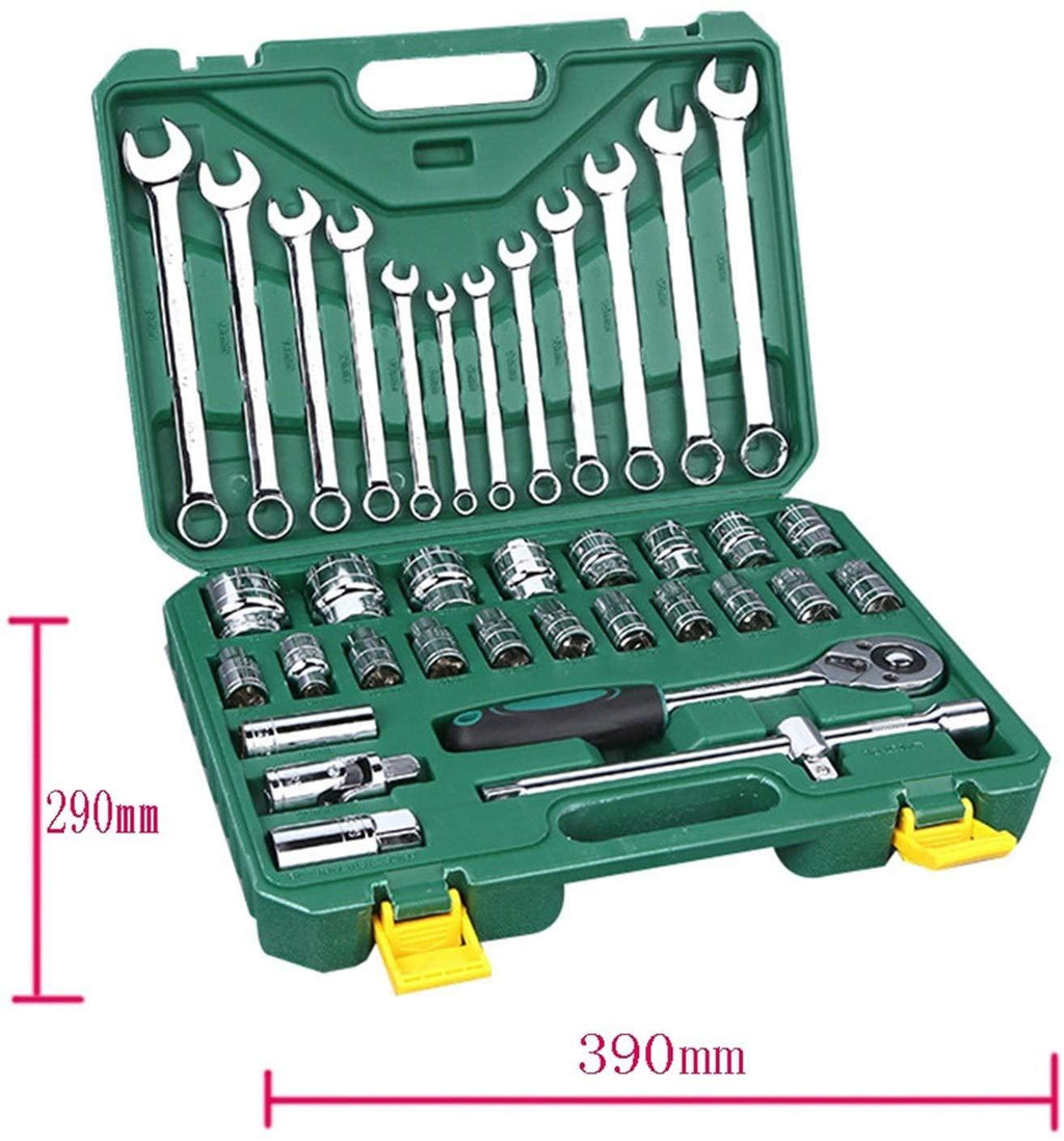 kengbi Exquisite WorkmanLong Service Life 37-pcs Tool Set Hand Tools for Car Repair Ratchet Spanner Wrench Socket Set Professional Car Repair Tool Kits