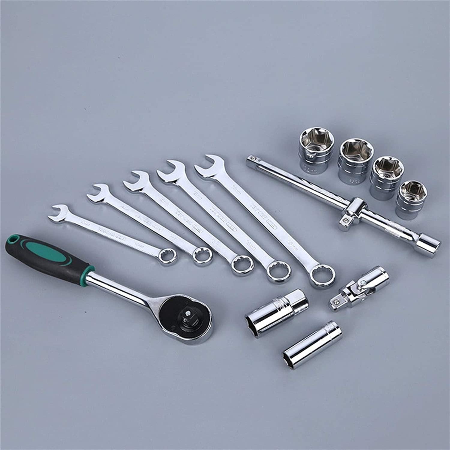 kengbi Exquisite WorkmanLong Service Life 37-pcs Tool Set Hand Tools for Car Repair Ratchet Spanner Wrench Socket Set Professional Car Repair Tool Kits