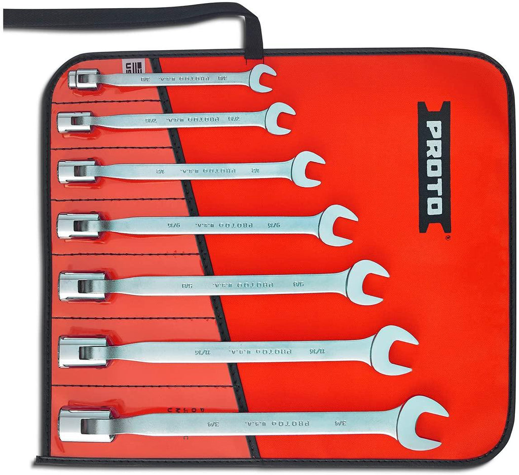 Proto - 7Piece Flex-Head Wrench Set - 12 Pt. (J1270A)