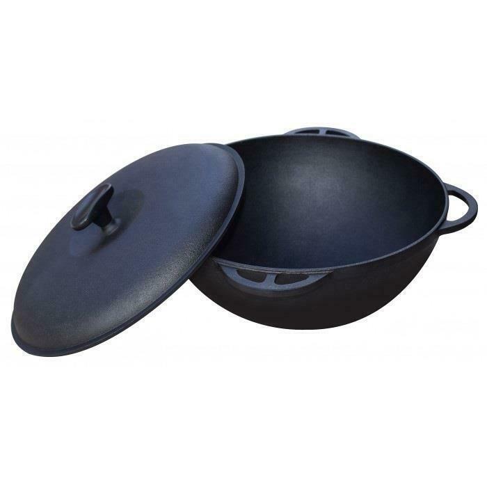 12 L Kazan Pot Uzbeki Tatar Dish Plov Cookware Cast Iron Pan Mangal Казан Oven