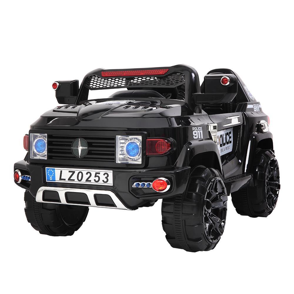 UBesGoo 12V Kids Battery Powered Electric Red 4-Wheeler Ride-On Car with LED Headlights, Music, Remote Control - Black