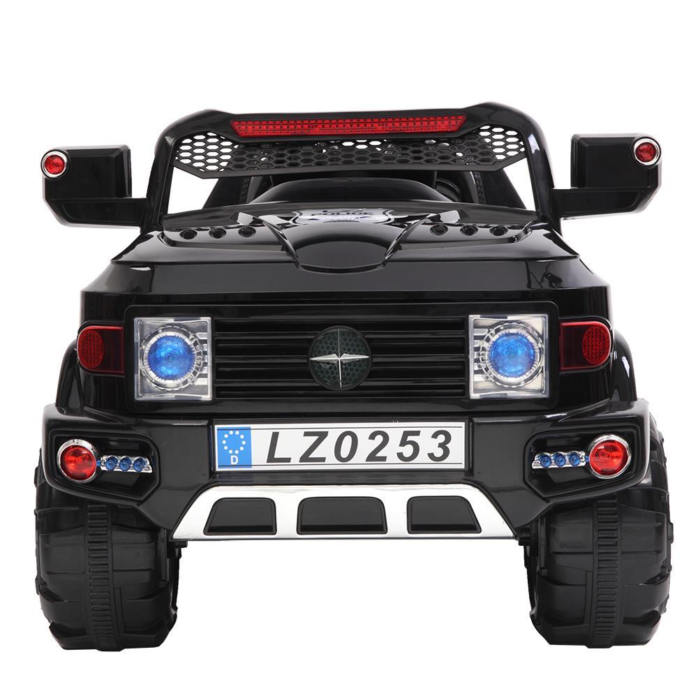 UBesGoo 12V Kids Battery Powered Electric Red 4-Wheeler Ride-On Car with LED Headlights, Music, Remote Control - Black