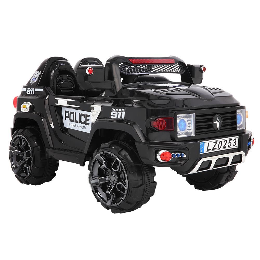 UBesGoo 12V Kids Battery Powered Electric Red 4-Wheeler Ride-On Car with LED Headlights, Music, Remote Control - Black
