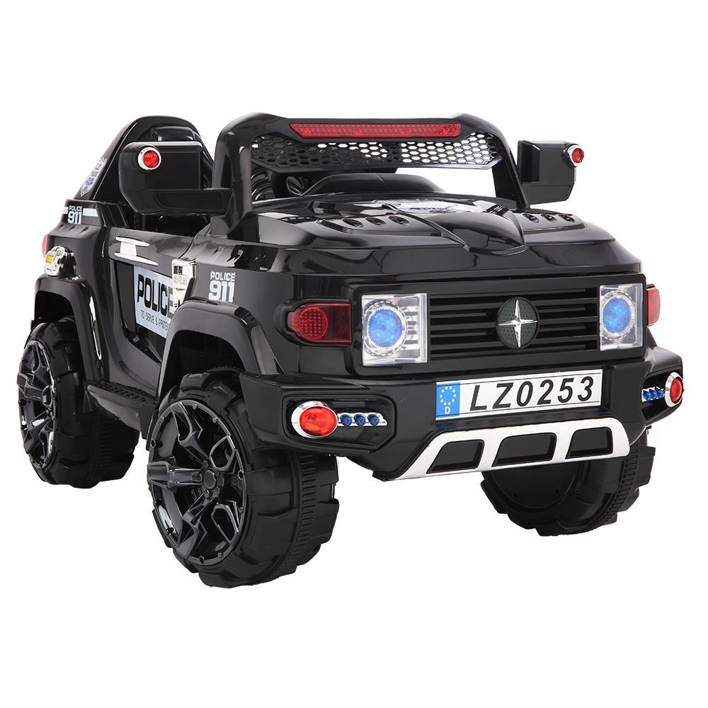 UBesGoo 12V Kids Battery Powered Electric Red 4-Wheeler Ride-On Car with LED Headlights, Music, Remote Control - Black
