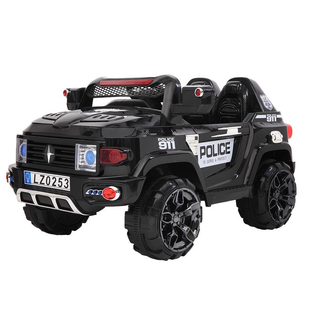 UBesGoo 12V Kids Battery Powered Electric Red 4-Wheeler Ride-On Car with LED Headlights, Music, Remote Control - Black