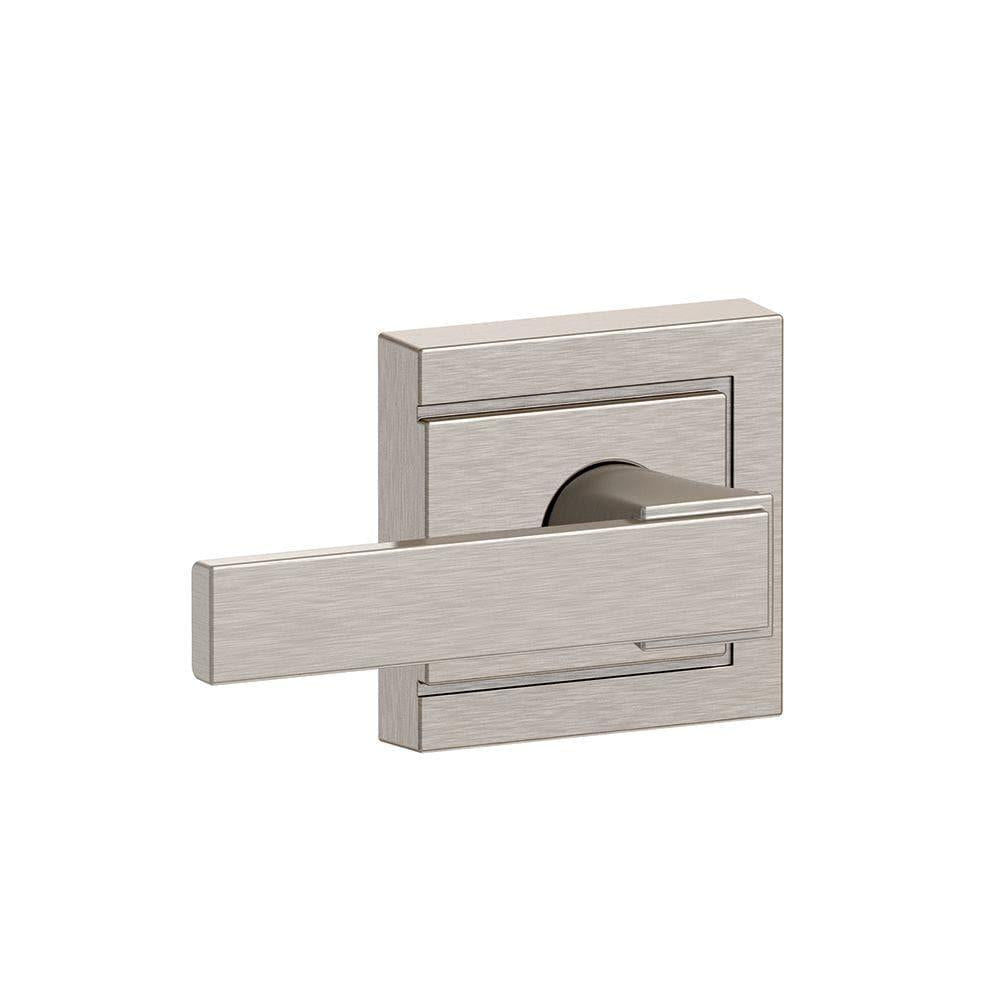 Northbrook Satin Nickel PassaHall/Closet Door Lever with Upland Trim