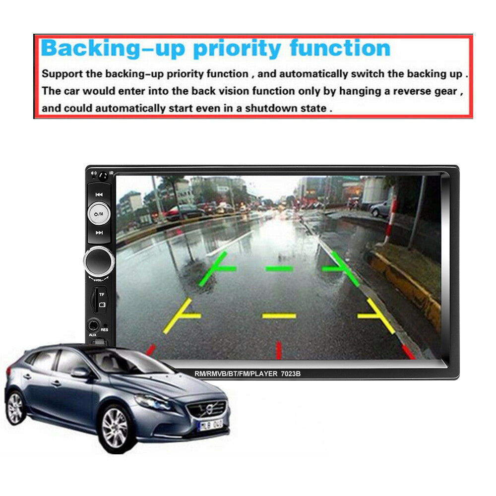 Car Multimedia Player 1080P High Resolution FM Audio Support Mirror Link Backup Camera Support Remote Control AUX Audio For IOS/Android
