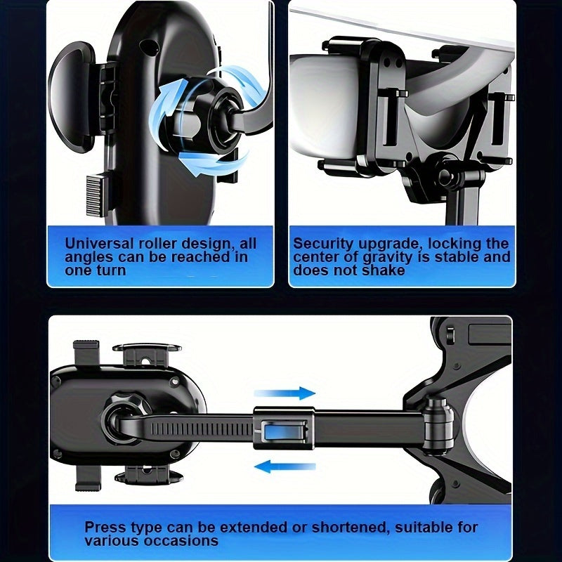 Car Phone Holder, Car Mount Stand For CellPhone Car Mobile Support Rotating Adjustable Car Smartphone Holder
