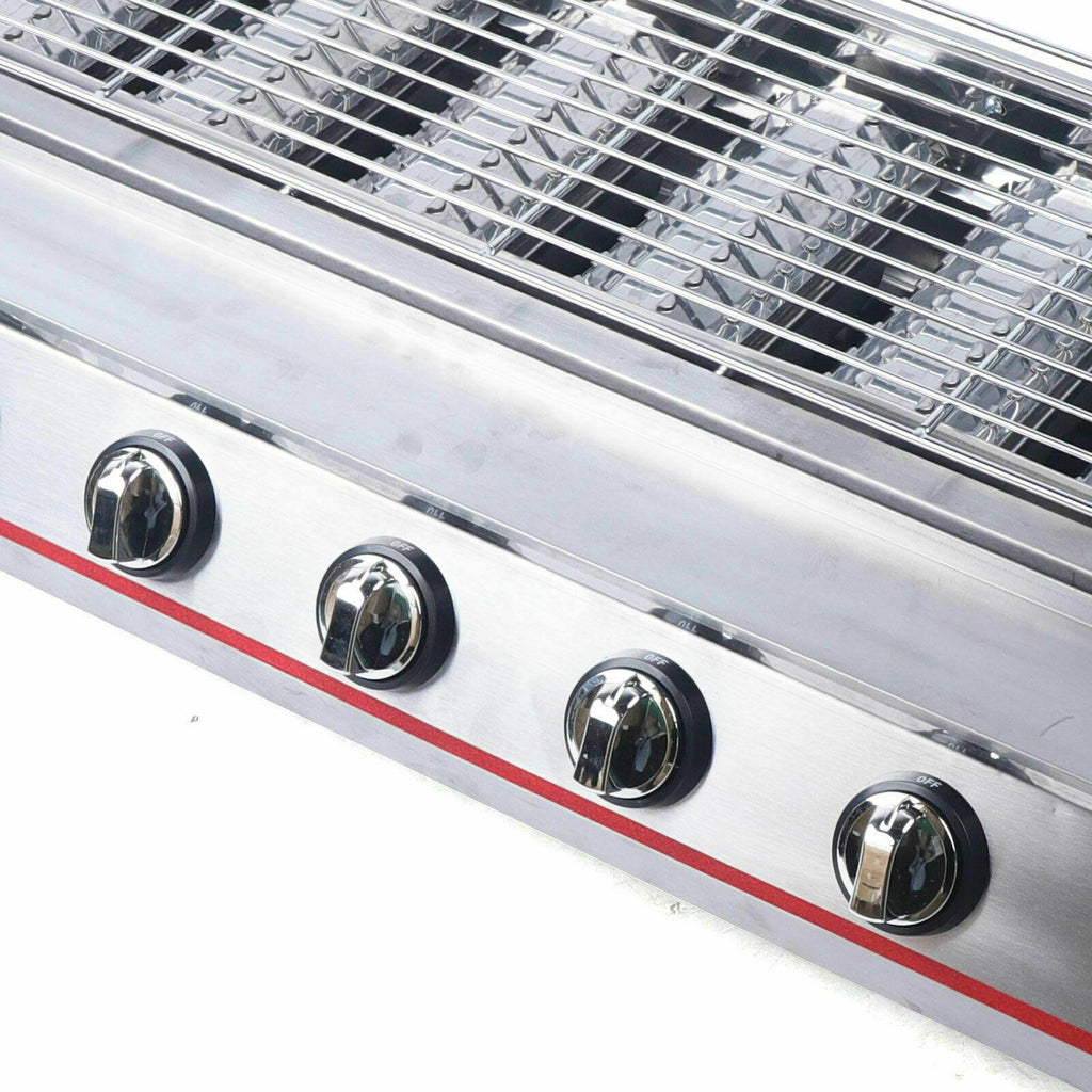 40" Tabletop Grill Commercial LPG Gas BBQ Grill w/ 8 Burners Picnic Cooker