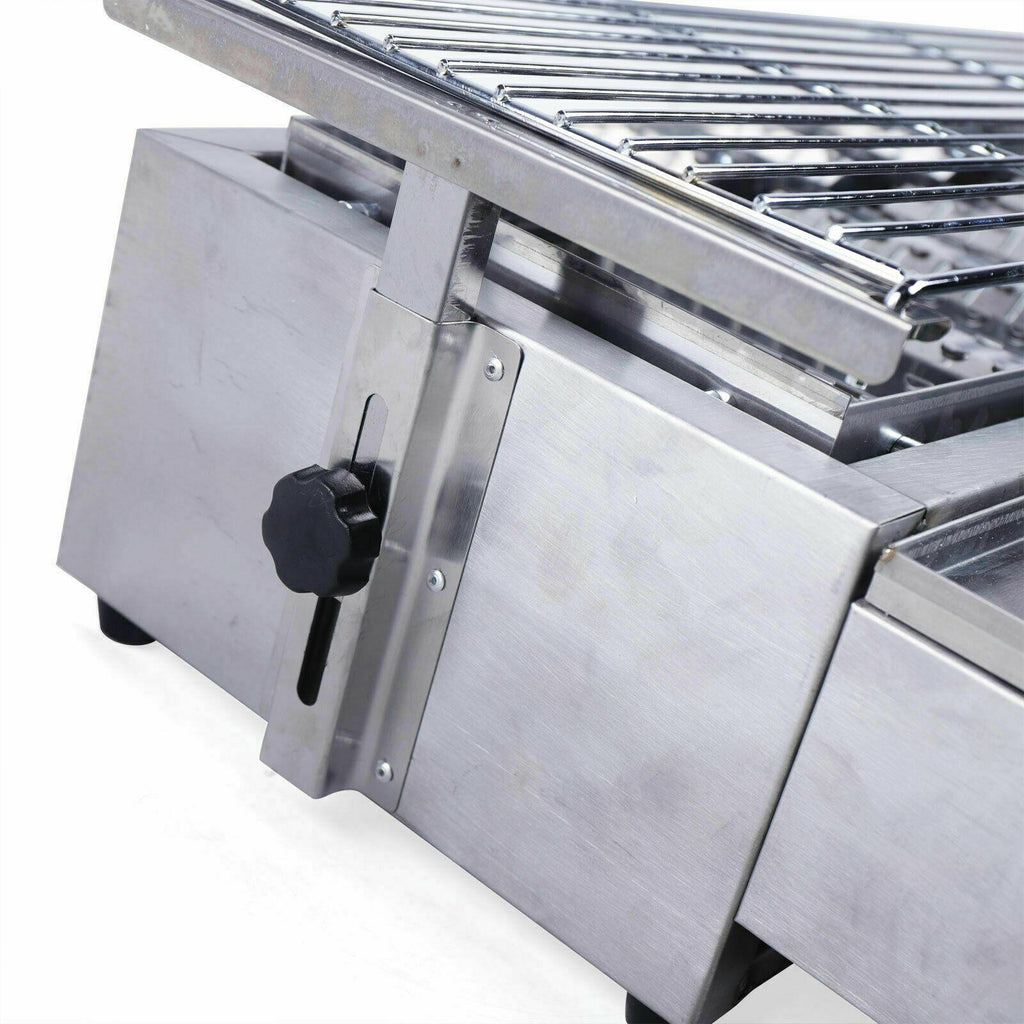 40" Tabletop Grill Commercial LPG Gas BBQ Grill w/ 8 Burners Picnic Cooker