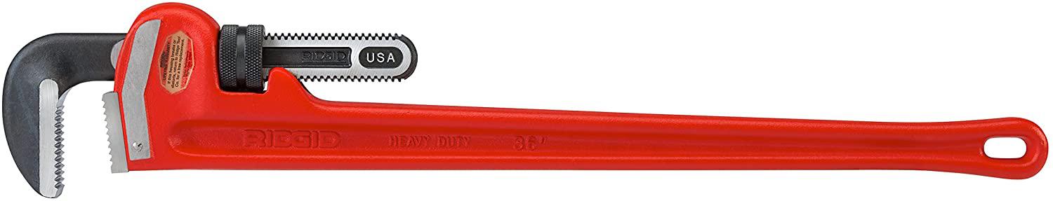RIDGID 31035 Model 36 Heavy-Duty Straight Pipe Wrench, 36-inch Plumbing Wrench