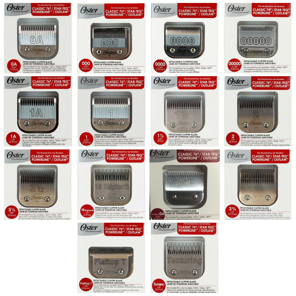 Oster 76 Detachable Clipper Replacement Blades - 14 BLADES TOTAL  -FULL SET!!