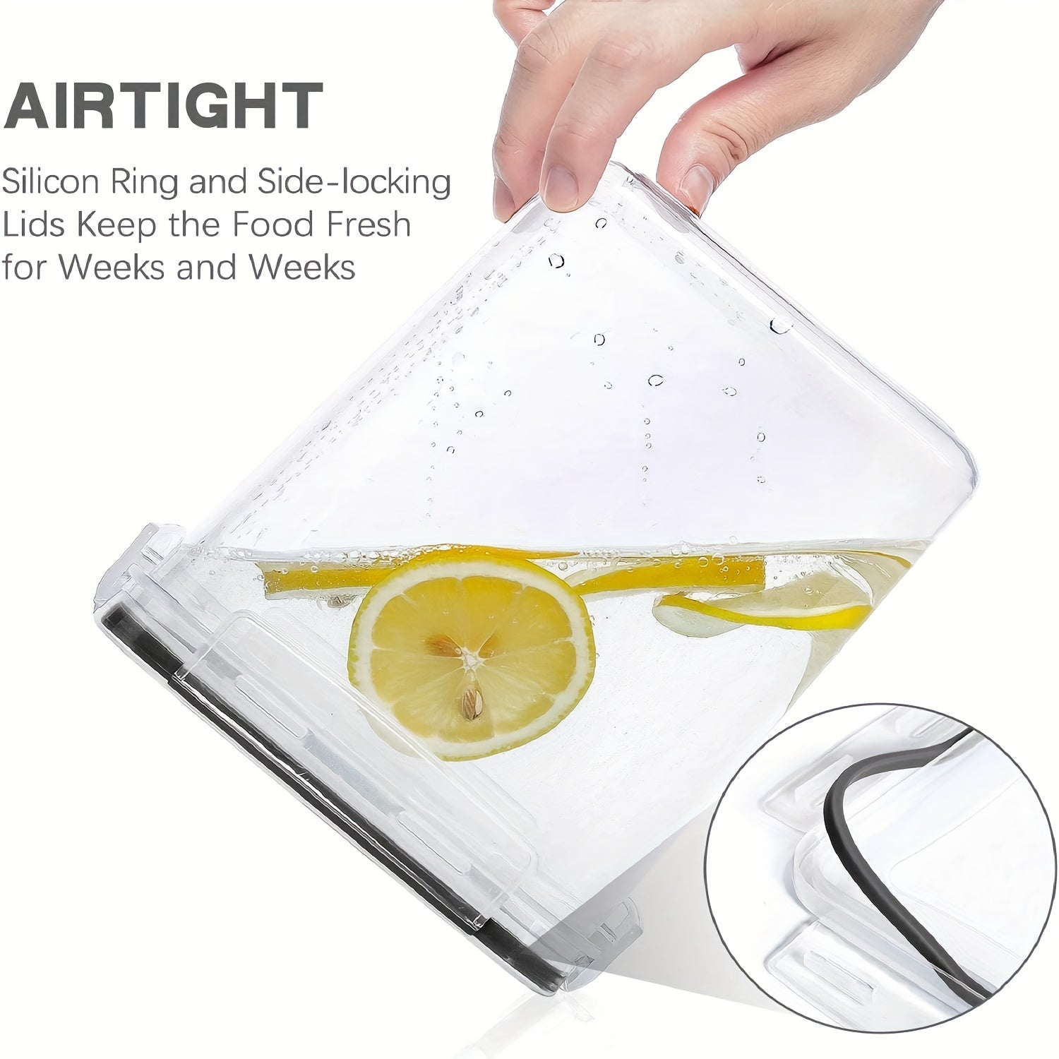 12pcs Airtight Food StoraContainers: BPA Plastic Kitchen Canisters For Flour, Sugar, Cereal &amp; Labels