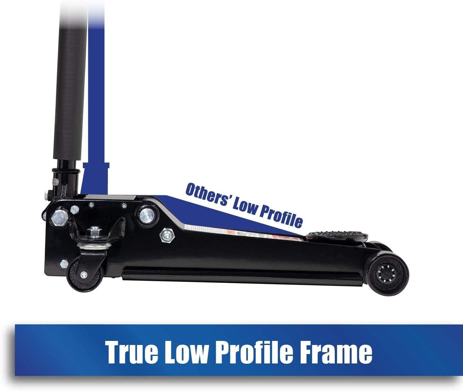 Arcan 2 Ton Low Profile  Rise Steel Floor Jack A20015 / XL20, Black, 26 Inch